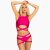 Paradise Chick Shorts Miami Garter Berry L