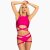Paradise Chick Shorts Miami Garter Berry XL