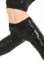 Paradise Chick Leggings Superhero Grippy V-String Leopard Black S