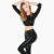Paradise Chick Leggings Superhero Sticky High Waist Leopard Black