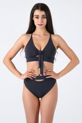 REV ACTIV Top Moon Dark Grey with Bow XS