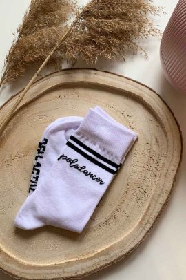 REV ACTIV Socks Poledancer White Black