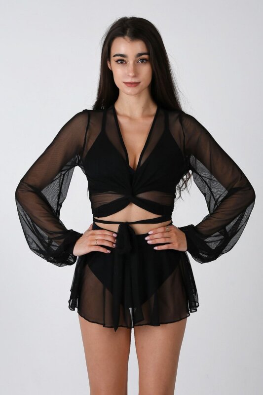 REV ACTIV Shorts with Skirt With Pleasure Black S