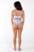 AMBR Designs Hook Crop Top Sky M