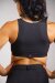 Off the Pole Crop Top Denim Black