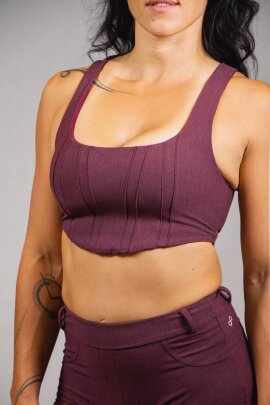 Off the Pole Crop Top Denim Blush L