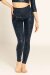 Paradise Chick Leggings Superhero Sticky High Waist Leopard Denim Blue XS