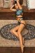 Paradise Chick Wrap Top Frankie Petrol XS