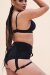 Lunalae Shorts High Waist Cora Black S