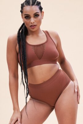 Lunalae Top Gaby Seamless Brown S