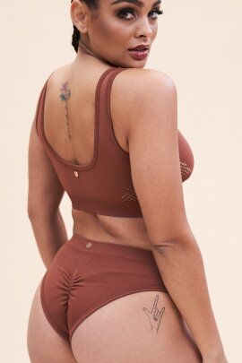 Lunalae Top Gaby Seamless Brown S