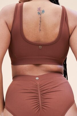 Lunalae Top Gaby Seamless Brown M