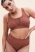 Lunalae Top Gaby Seamless Brown M