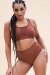 Lunalae Top Gaby Seamless Brown L
