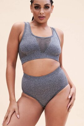 Lunalae Shorts High Waist Leah Seamless Grey