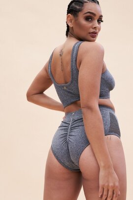 Lunalae Shorts High Waist Leah Seamless Grey