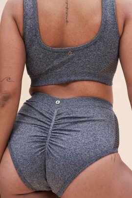Lunalae Shorts High Waist Leah Seamless Grey
