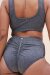 Lunalae Shorts High Waist Leah Seamless Grey