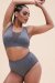 Lunalae Shorts High Waist Leah Seamless Grey M