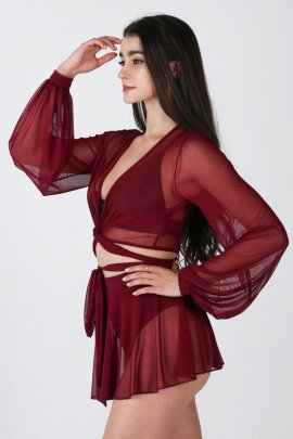 REV ACTIV Shorts with Skirt With Pleasure Wine M