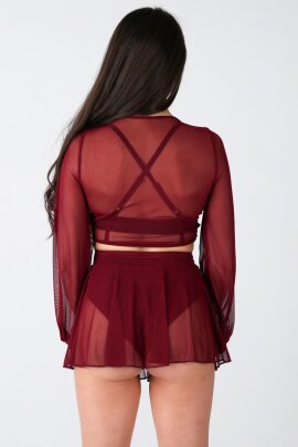 REV ACTIV Shorts with Skirt With Pleasure Wine XL
