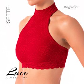 Dragonfly Top Lisette Lace Red M