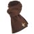 PoleSports Fleece-Scarf Brown