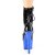 Pleaser ADORE-1020 Plateau Ankle Boots Patent Chrome Black Blue