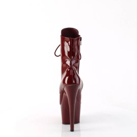 Pleaser ADORE-1020 Plateau Ankle Boots Patent Burgundy