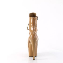 Pleaser ADORE-1020 Plateau Ankle Boots Patent Toffee