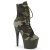 Pleaser ADORE-1020CAMO Plateau Ankle Boots Camouflage Green