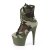 Pleaser ADORE-1020CAMO Plateau Ankle Boots Camouflage Green