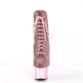 Pleaser ADORE-1020CHRS Plateau Ankle Boots Rhinestones...