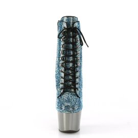 Pleaser ADORE-1020CHRS Plateau Ankle Boots Rhinestones...