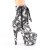 Pleaser ADORE-1020DP Plateau Ankle Boots Black White