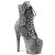 Pleaser ADORE-1020SPWR Plateau Ankle Boots Snake Black White