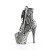 Pleaser ADORE-1020SPWR Plateau Ankle Boots Snake Black White