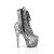 Pleaser ADORE-1020SPWR Plateau Ankle Boots Snake Black White