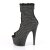 Pleaser ADORE-1031GM Plateau Ankle Boots Rhinestones Mesh Black
