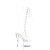 Pleaser ADORE-2021C Platform Knee-High Boots Transparent