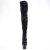 Pleaser ADORE-3020 Plateau Overknee Boots Sequins Black