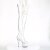 Pleaser ADORE-3021 Plateau Overknee Boots Transparent