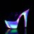 Pleaser ADORE-701GXY Plateau Mules Glitter Transparent Colorful