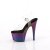 Pleaser ADORE-708MCH Plateau Sandalettes Transparent Colorful