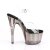Pleaser ADORE-708T Plateau Sandalettes Smoke Transparent Grey
