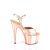 Pleaser ADORE-709HM Plateau Sandalettes Holo Chrome Rose Gold