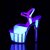 Pleaser ADORE-710UVG Plateau Sandalettes Glitter Silver