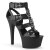 Pleaser ASPIRE-658 Plateau Sandalettes Faux Leather Black