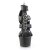 Pleaser ASPIRE-658 Plateau Sandalettes Faux Leather Black