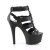 Pleaser ASPIRE-658 Plateau Sandalettes Faux Leather Black